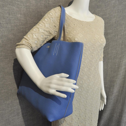 Hermes Taurillon Clemence Double Sens Reversible Tote Mykonos Etoupe 2 of 9