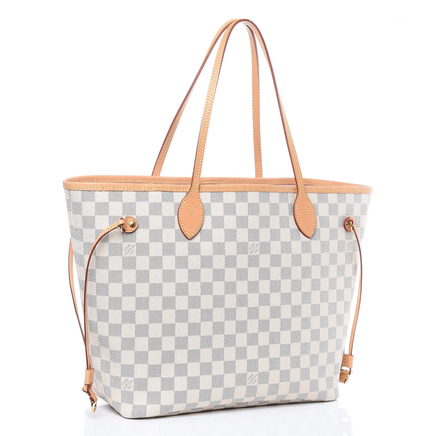 Damier Azur Neo Neverfull MM Rose Ballerine