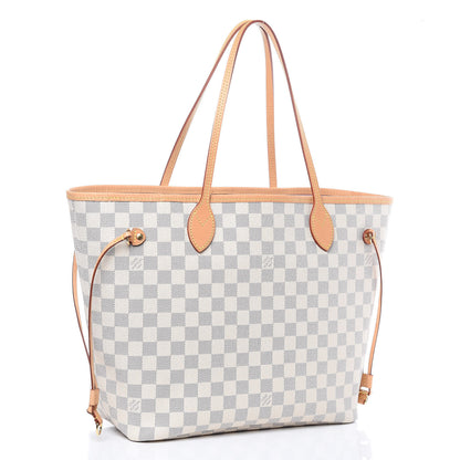 Louis Vuitton Damier Azur Neo Neverfull MM Rose Ballerine 3 of 14