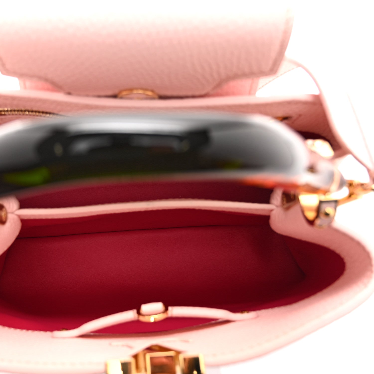 Louis Vuitton Taurillon Resin Murano Capucines BB Rose Jasmin 5 of 10