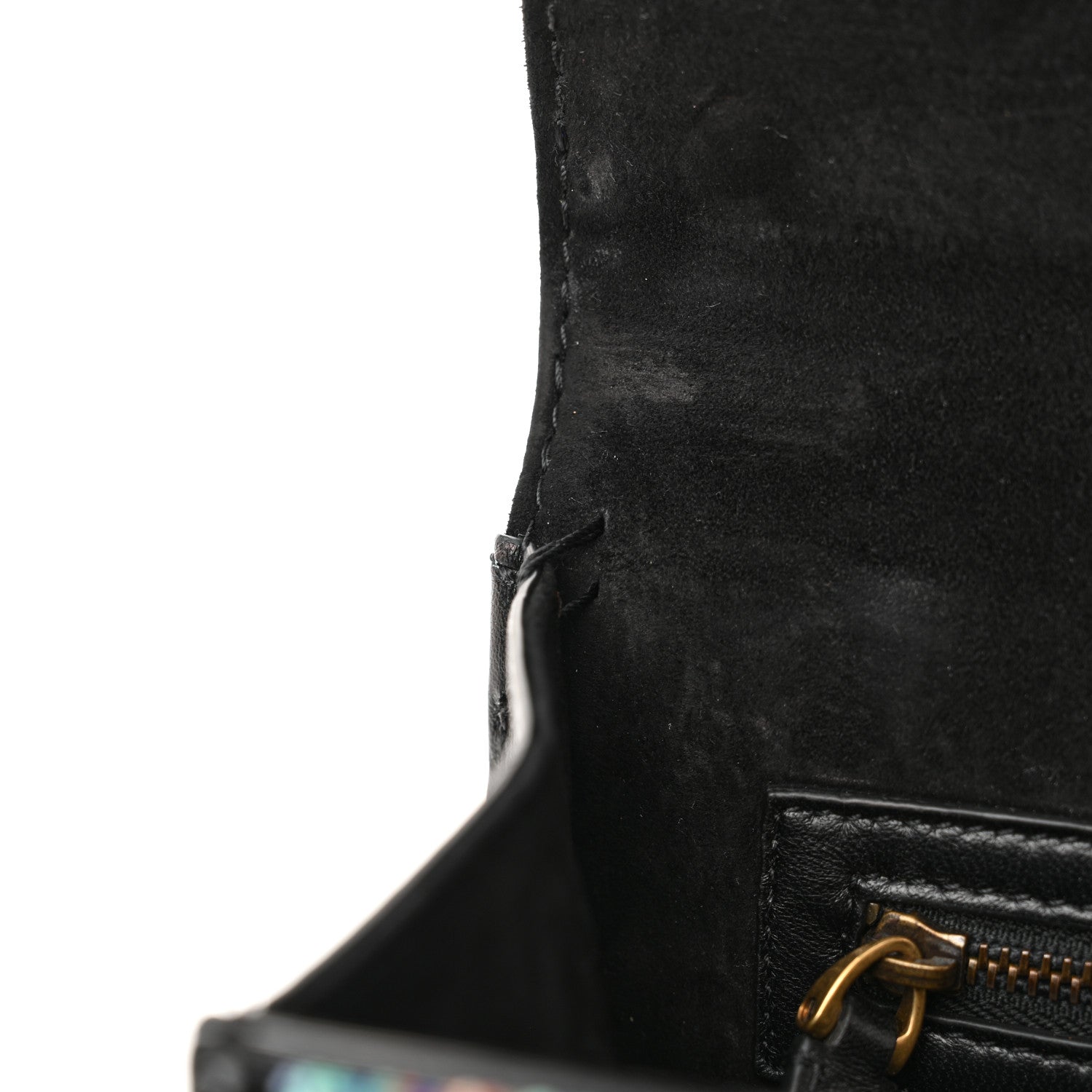 Valentino Garavani Vitello Beaded Medium Glam Lock Rockstud Flap Black 11 of 14
