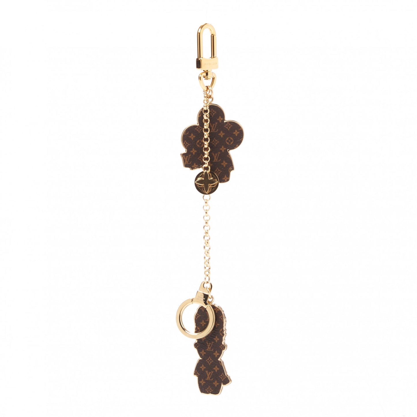 Monogram Gaston & Vivienne Best Friend Bag Charm Key Holder Gold