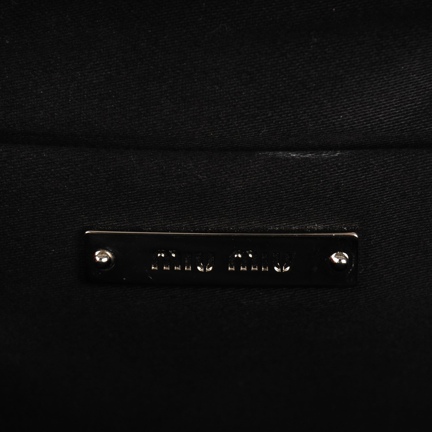 Miu Miu Nappa Matelasse Crystal Flap Clutch Black 6 of 7