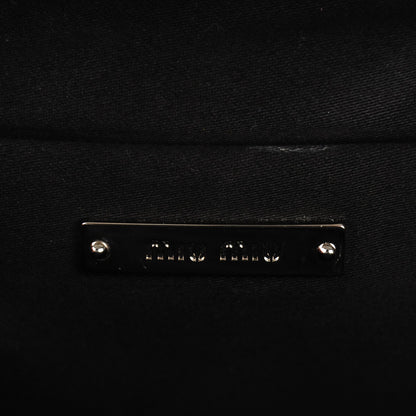 Miu Miu Nappa Matelasse Crystal Flap Clutch Black 6 of 7