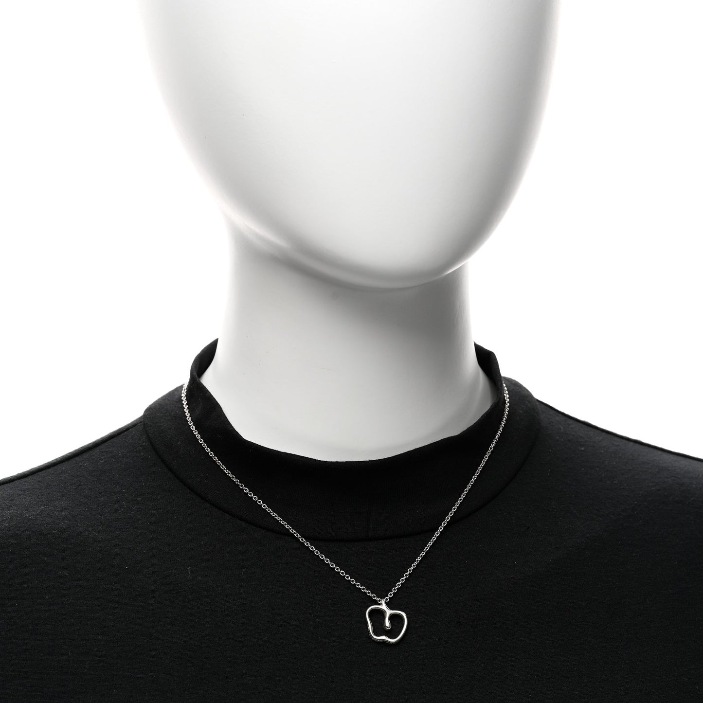 Sterling Silver Elsa Peretti Apple Pendant Necklace