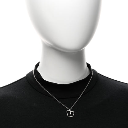 Tiffany Sterling Silver Elsa Peretti Apple Pendant Necklace 2 of 4