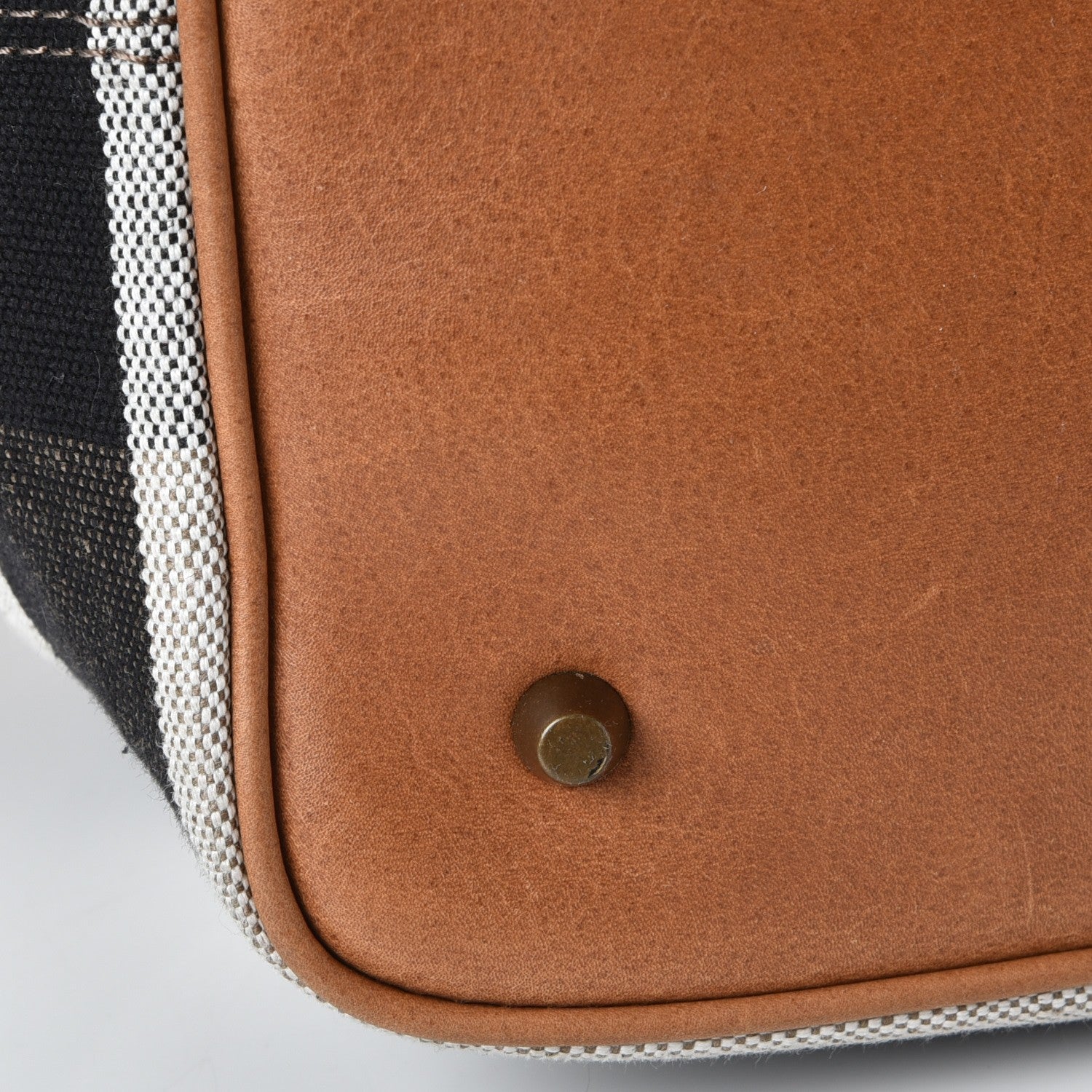 Burberry Canvas Mega Check Medium Ashby Hobo Saddle Brown 13 of 16