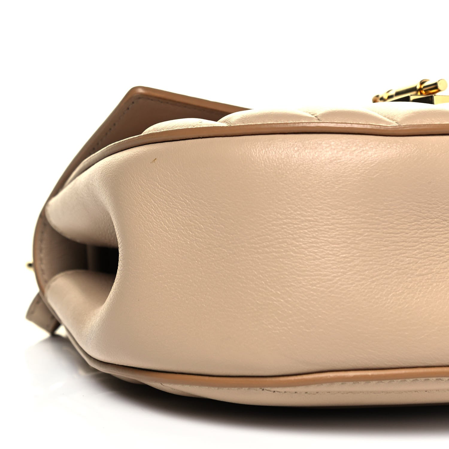 Chloe Calfskin Quilted Mini Drew Bijou Shoulder Bag Pearl Beige 4 of 8