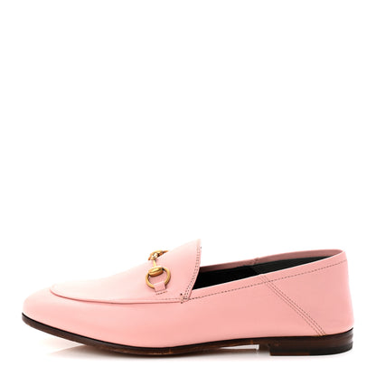 Gucci Lambskin Womens Brixton Horsebit Loafers 37 Perfect Pink 1 of 9