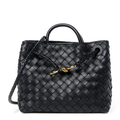 Bottega Veneta Nappa Intrecciato Small Andiamo Shoulder Bag Black 1 of 10