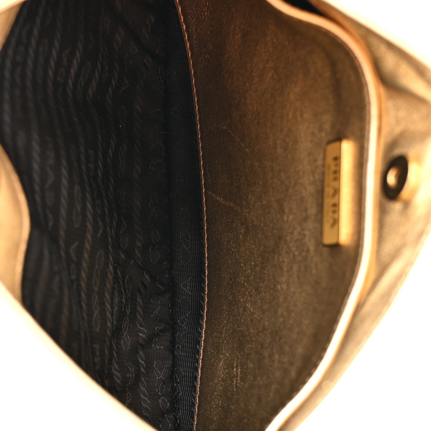 Prada Spazzolato Cleo Adjustable Strap Shoulder Bag Platino 4 of 9