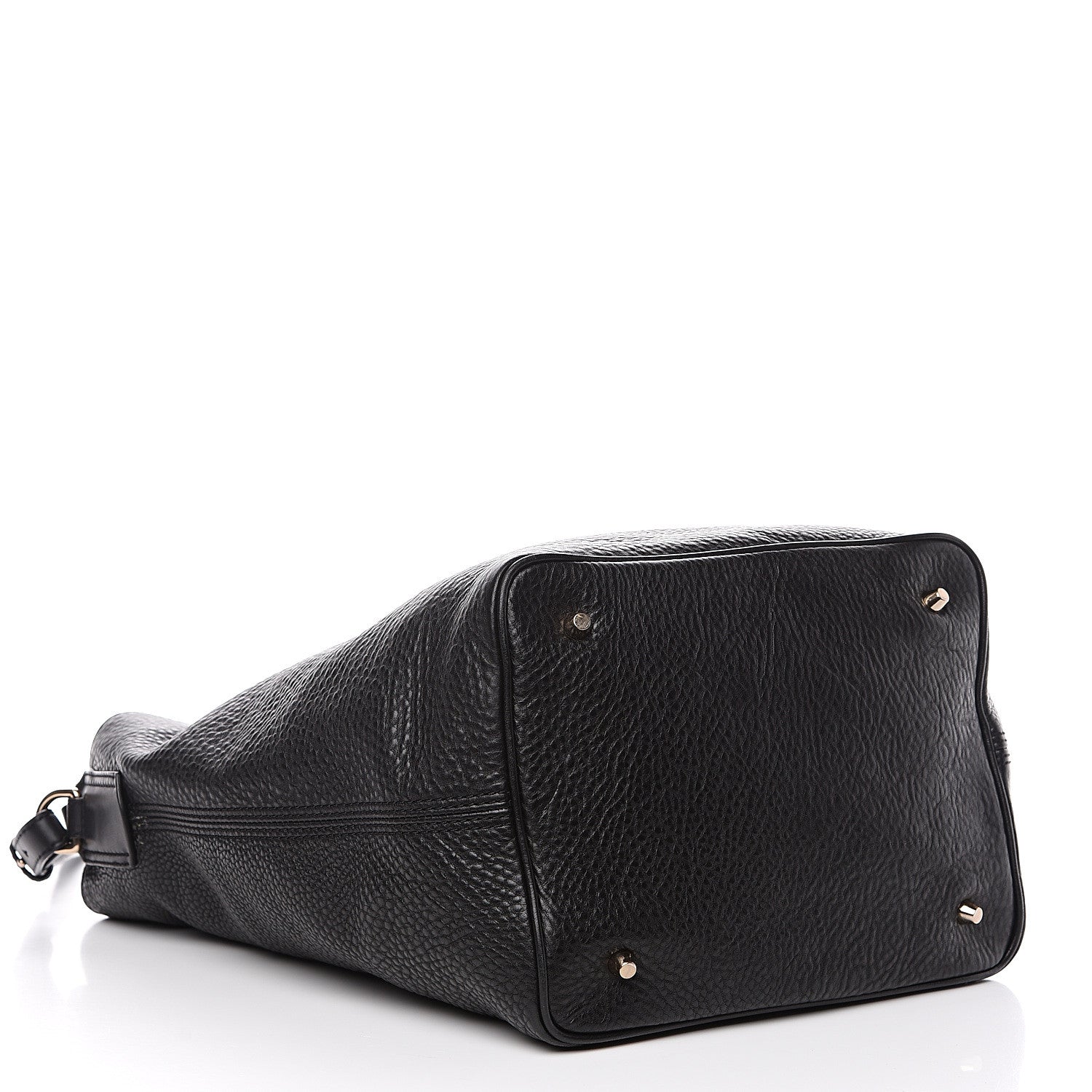 Burberry Grainy Calfskin Medium Check Ashby Hobo Black 3 of 8