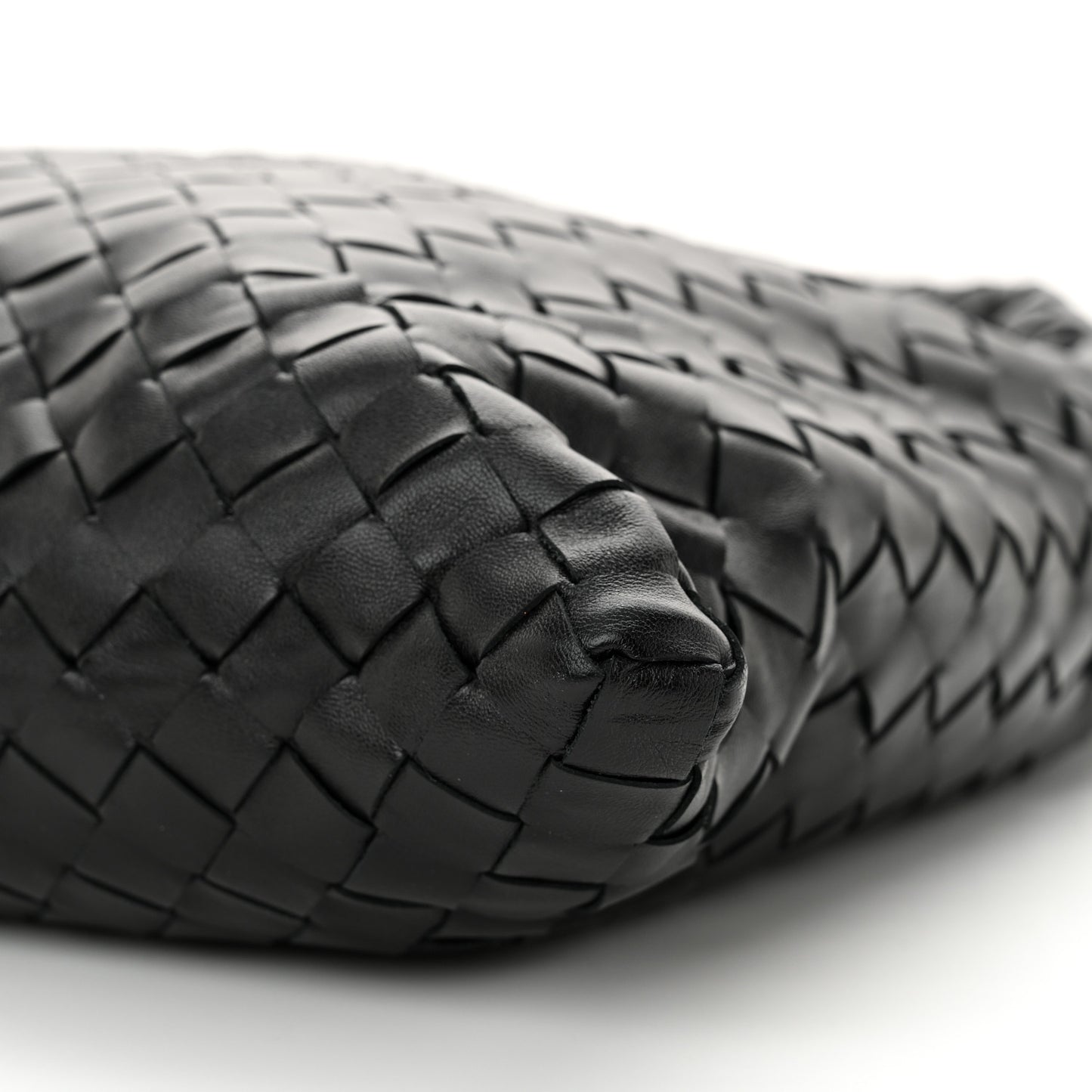 Calfskin Intrecciato Small Hop Black
