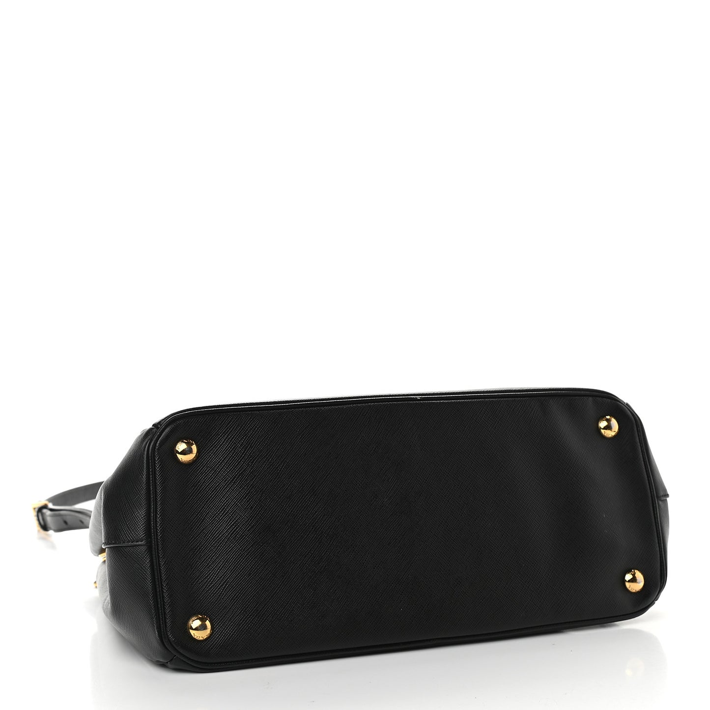 Saffiano Small Galleria Double Zip Tote Black