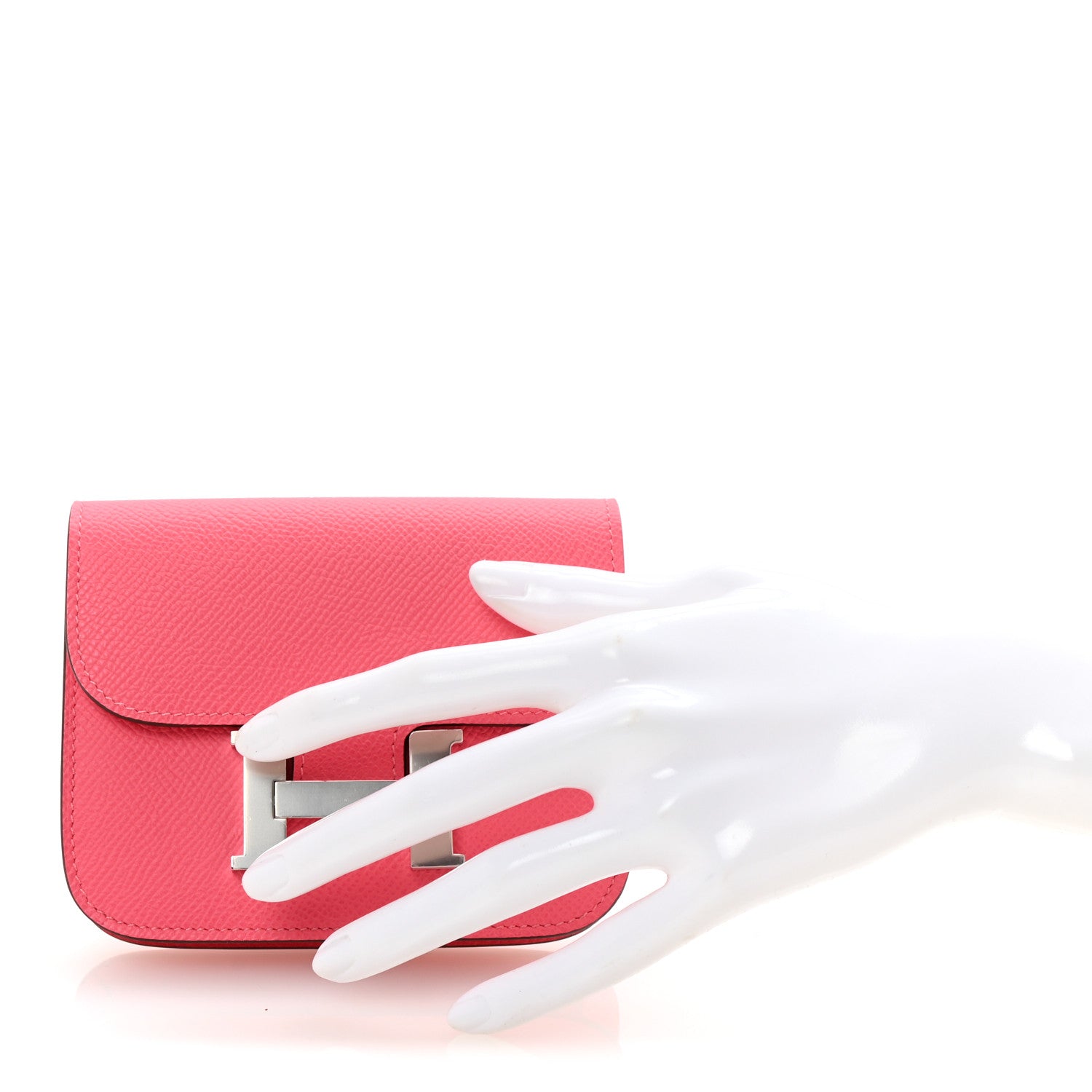 Hermes Epsom Constance Slim Wallet Rose Azalee 2 of 9