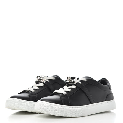 Hermes Calfskin Day Sneakers 36 Black 3 of 9