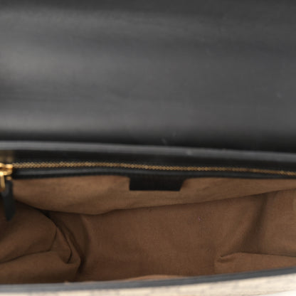 Gucci GG Supreme Monogram Calfskin Medium Padlock Shoulder Bag Beige Black Cuir 5 of 12