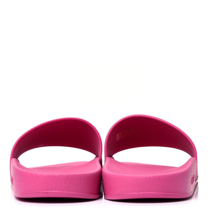 Gucci Rubber Womens Logo Slide Sandals 40 Fuchsia 6 of 9