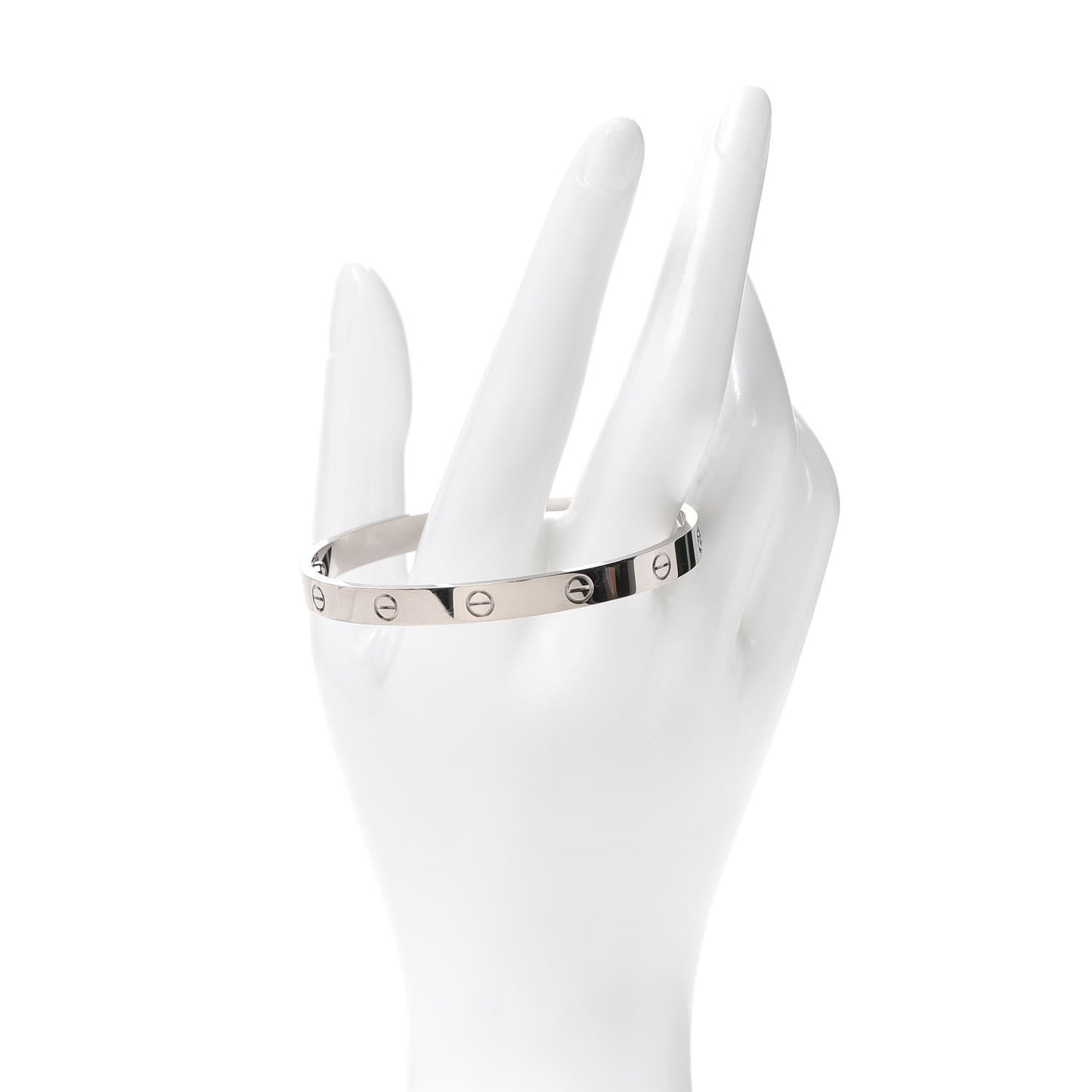 18K White Gold LOVE Bracelet 18