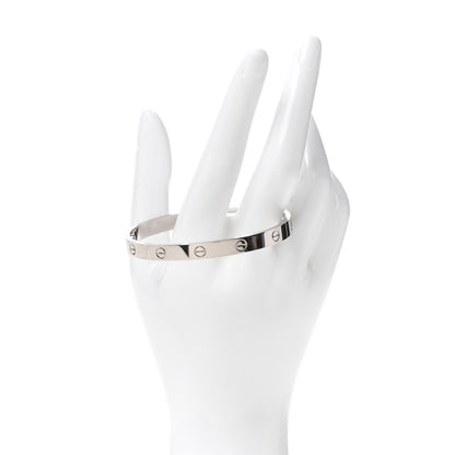 Cartier 18K White Gold LOVE Bracelet 18 2 of 6