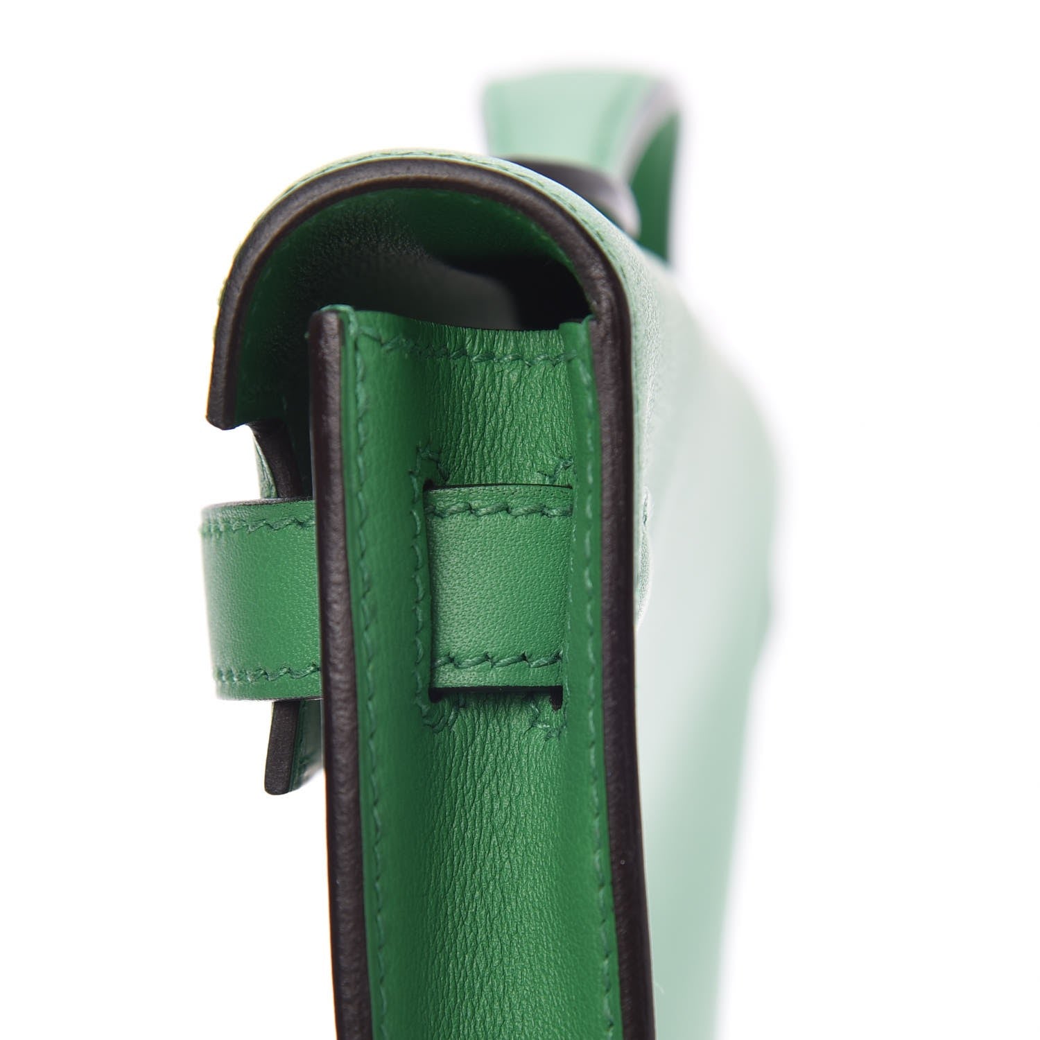 Hermes Swift Kelly Cut Clutch Pochette Bambou 16 of 17