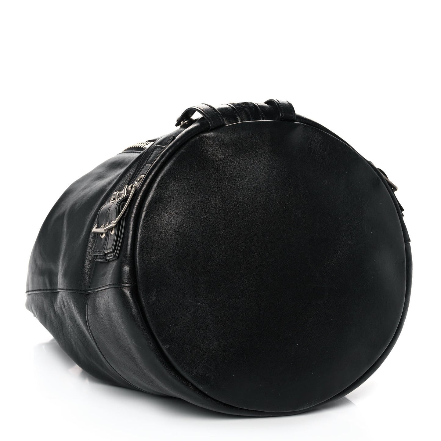 Calfskin Medium Rider Bucket Bag Black