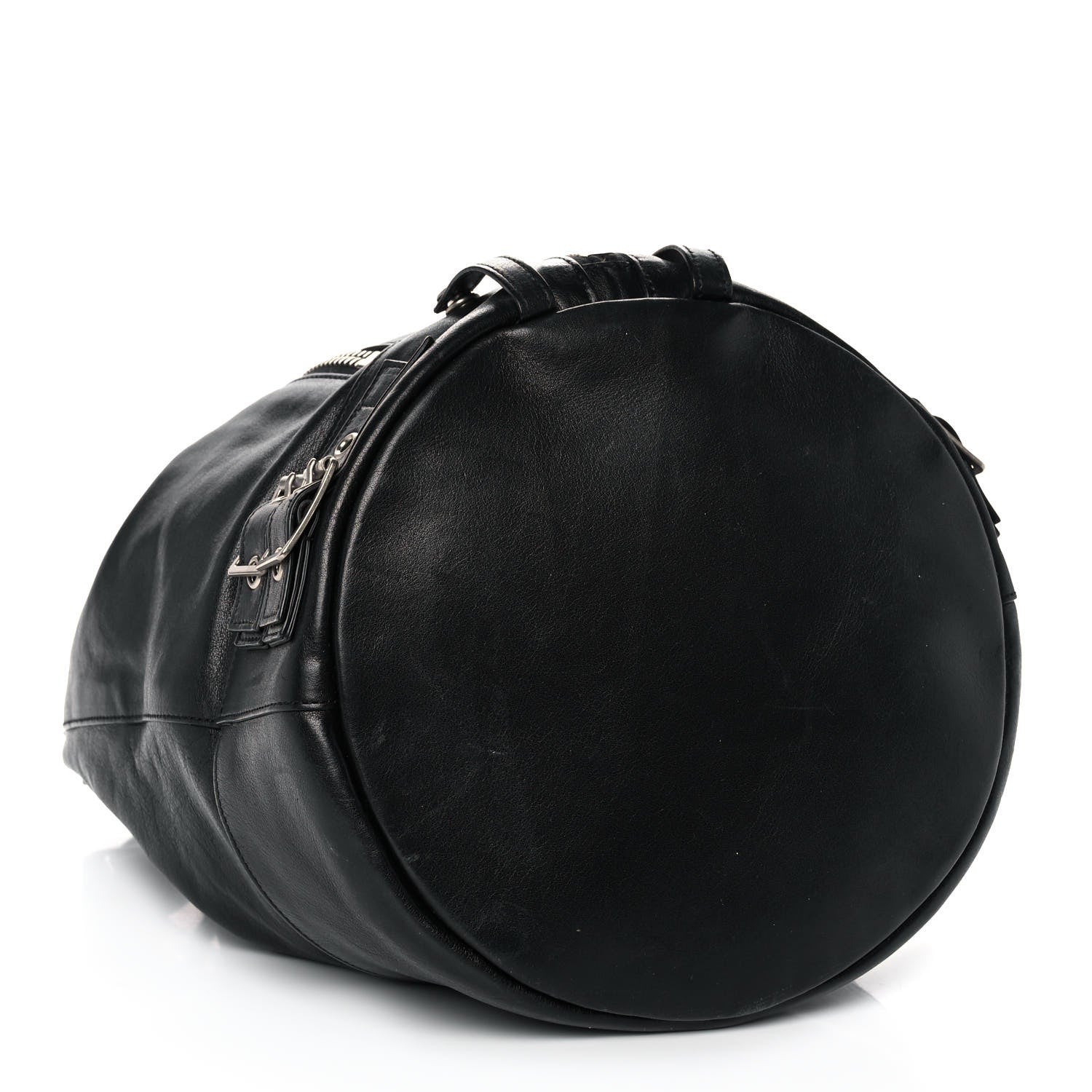 Saint Laurent Calfskin Medium Rider Bucket Bag Black 3 of 14