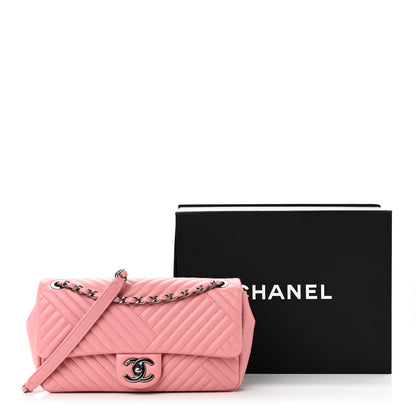 Chanel Lambskin Quilted Medium CC Crossing Flap Pink 11 of 11