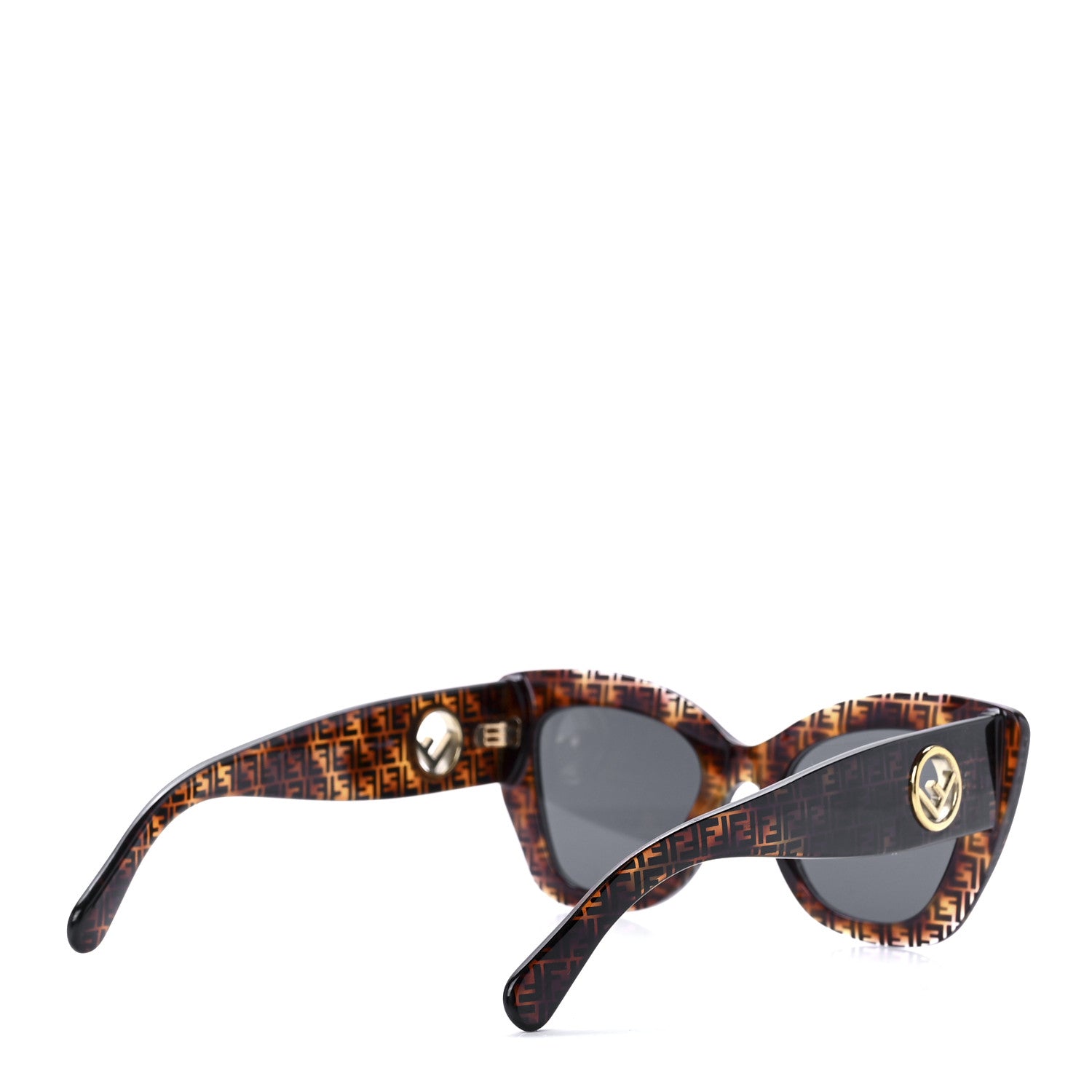 Fendi Acetate F is Fendi FF 51mm Cat Eye Sunglasses 0327/S Tortoise Camouflage 4 of 7