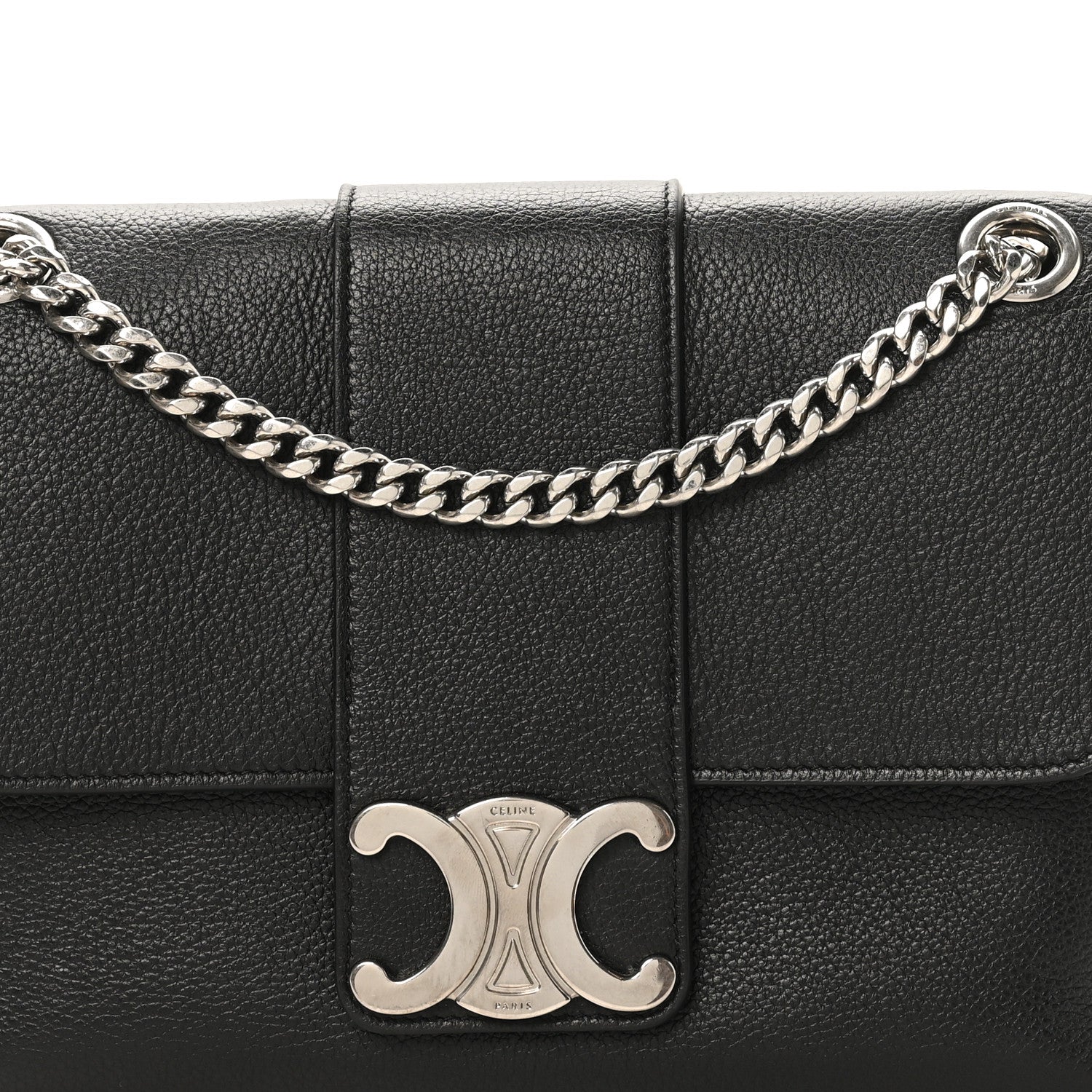 Celine Supple Calfskin Medium Victoire Bag Black 7 of 9