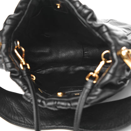 Prada Nappa Stripes Hobo Black 5 of 10