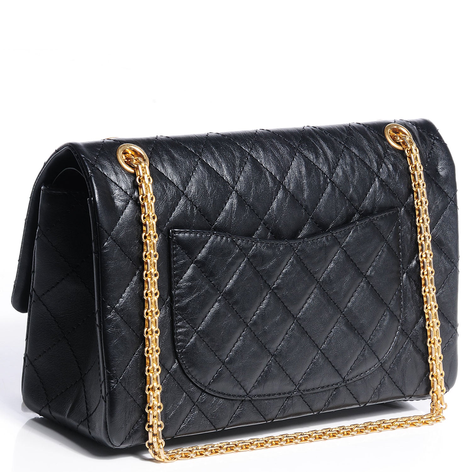 Chanel Aged Calfskin Quilted 2.55 Reissue 226 Flap Black 3 of 9