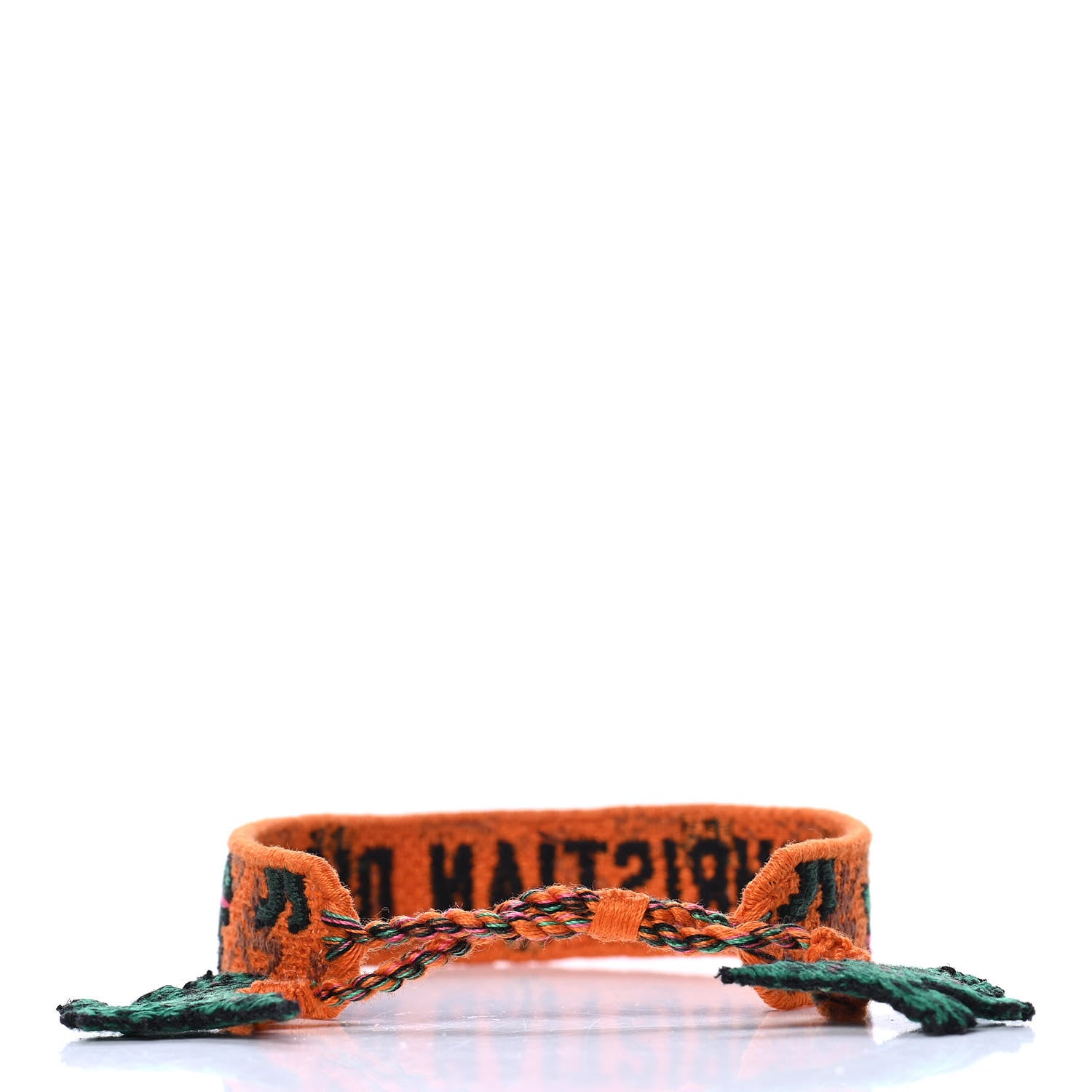Christian Dior Cotton Woven J'Adior Dragons Friendship Bracelet Orange 2 of 4