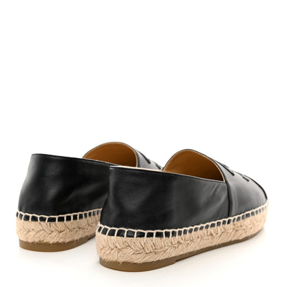 Chanel Lambskin CC Espadrilles 38 Black 4 of 9