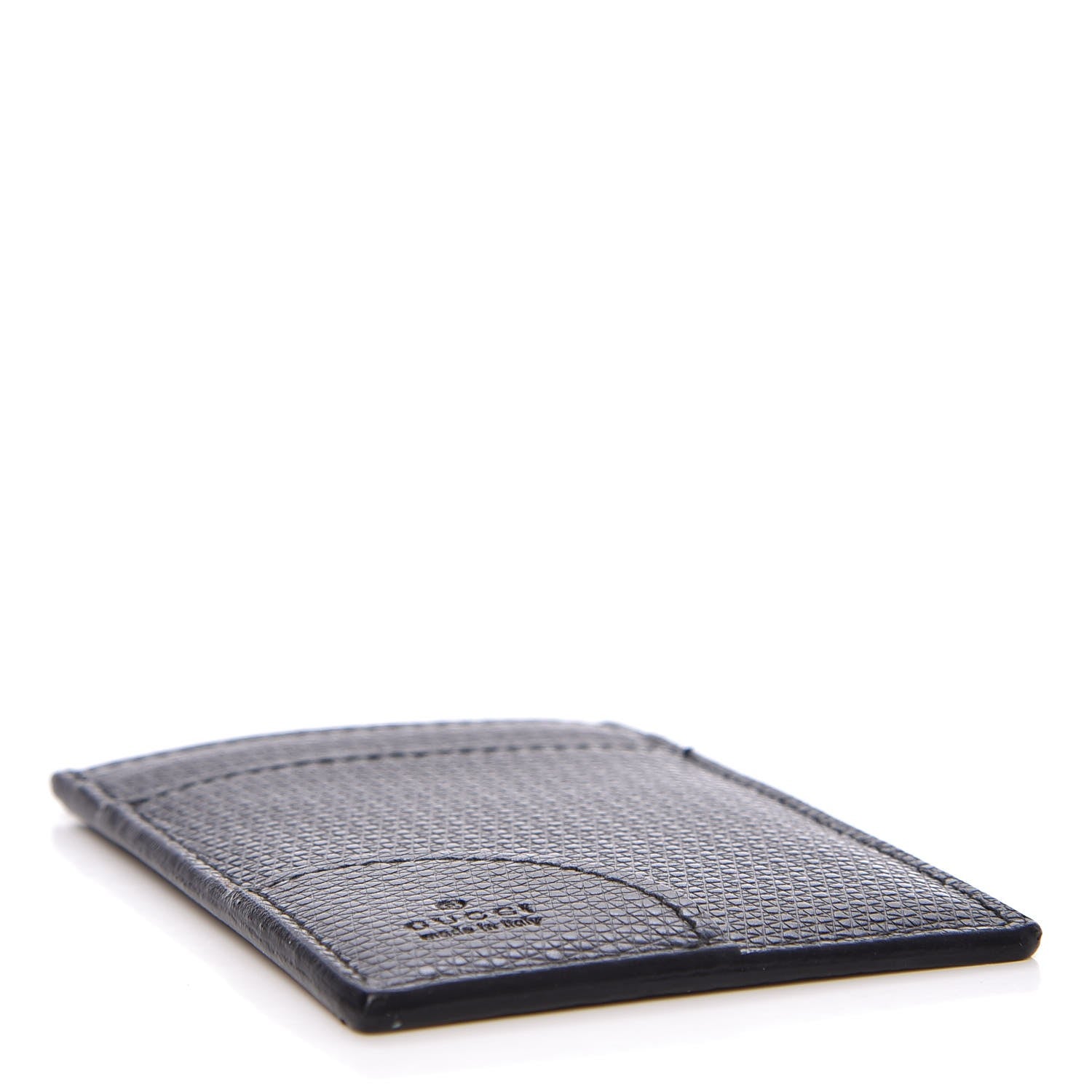 Gucci Textured Calfskin Card Case Black 4 of 8