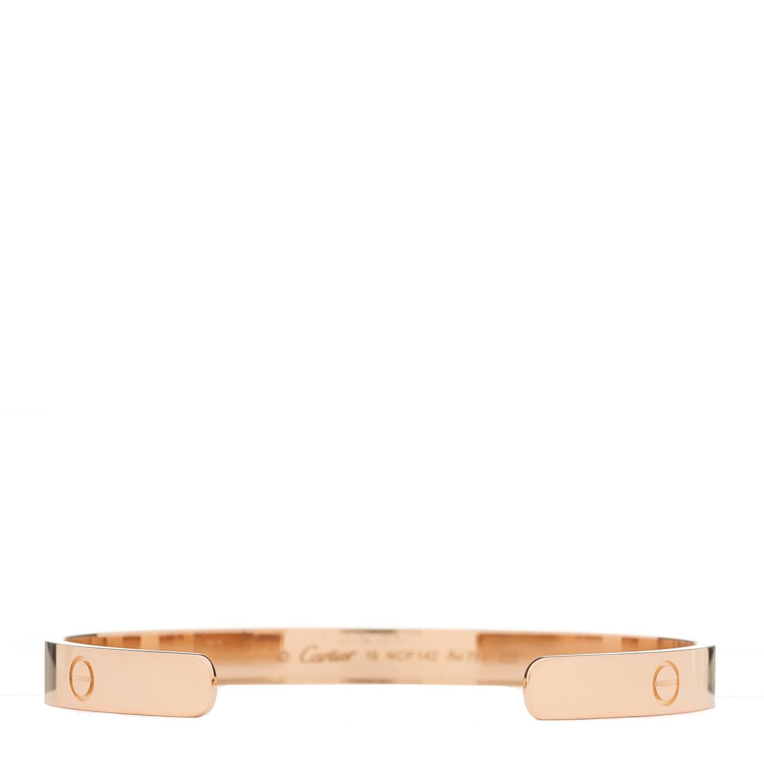 Cartier 18K Pink Gold LOVE Cuff Bracelet 19 2 of 4
