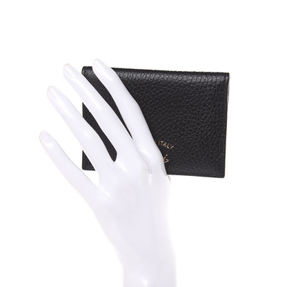 Gucci Dollar Calfskin Swing Train Pass Card Case Black 2 of 7
