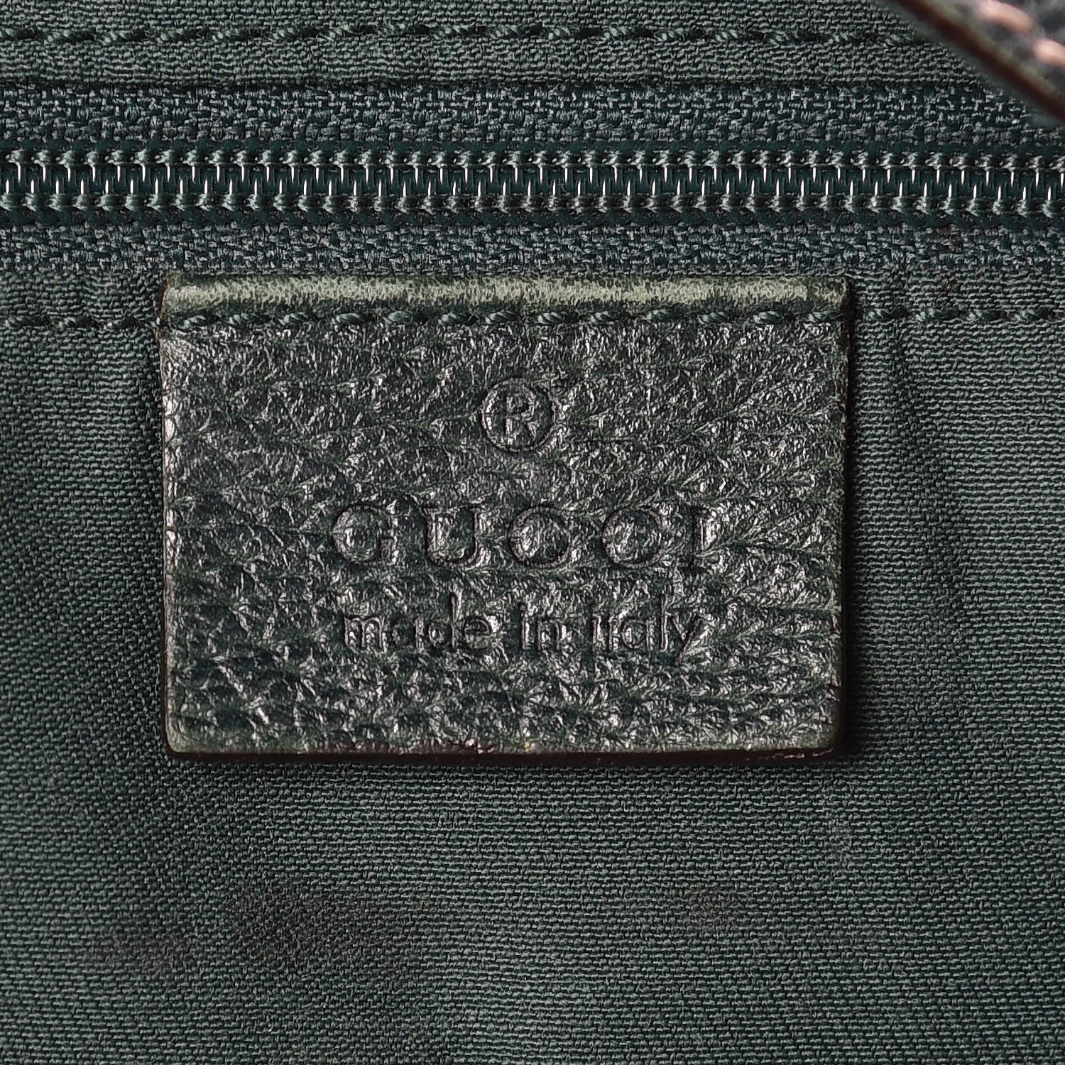 Gucci Monogram Large Abbey Tote Green 8 of 18