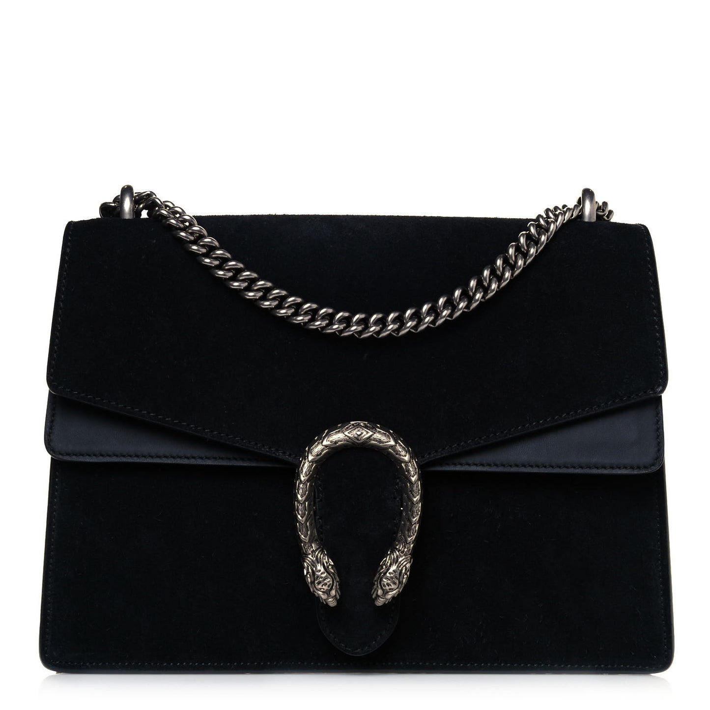 Suede Medium Dionysus Shoulder Bag Black