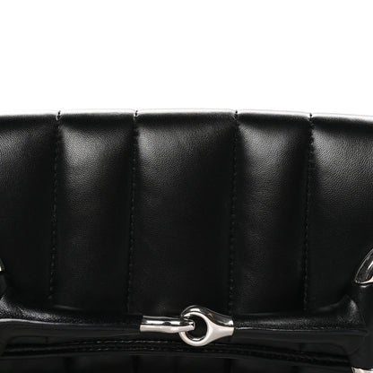 Gucci Nappa Vertical Matelasse Medium Maxi Horsebit Chain Shoulder Bag Black 8 of 10