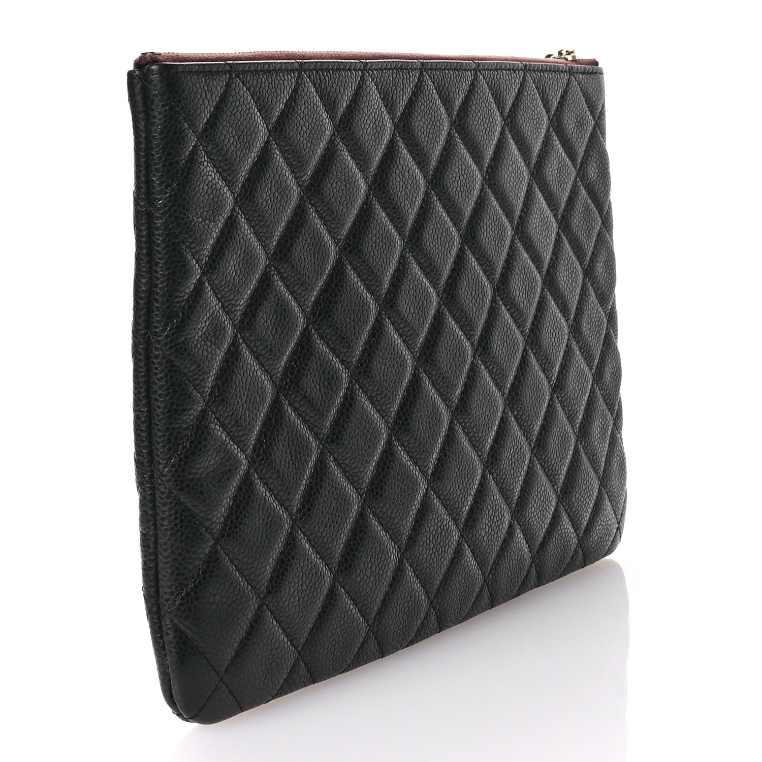Chanel Caviar Quilted Medium Cosmetic Case Black 3 of 8