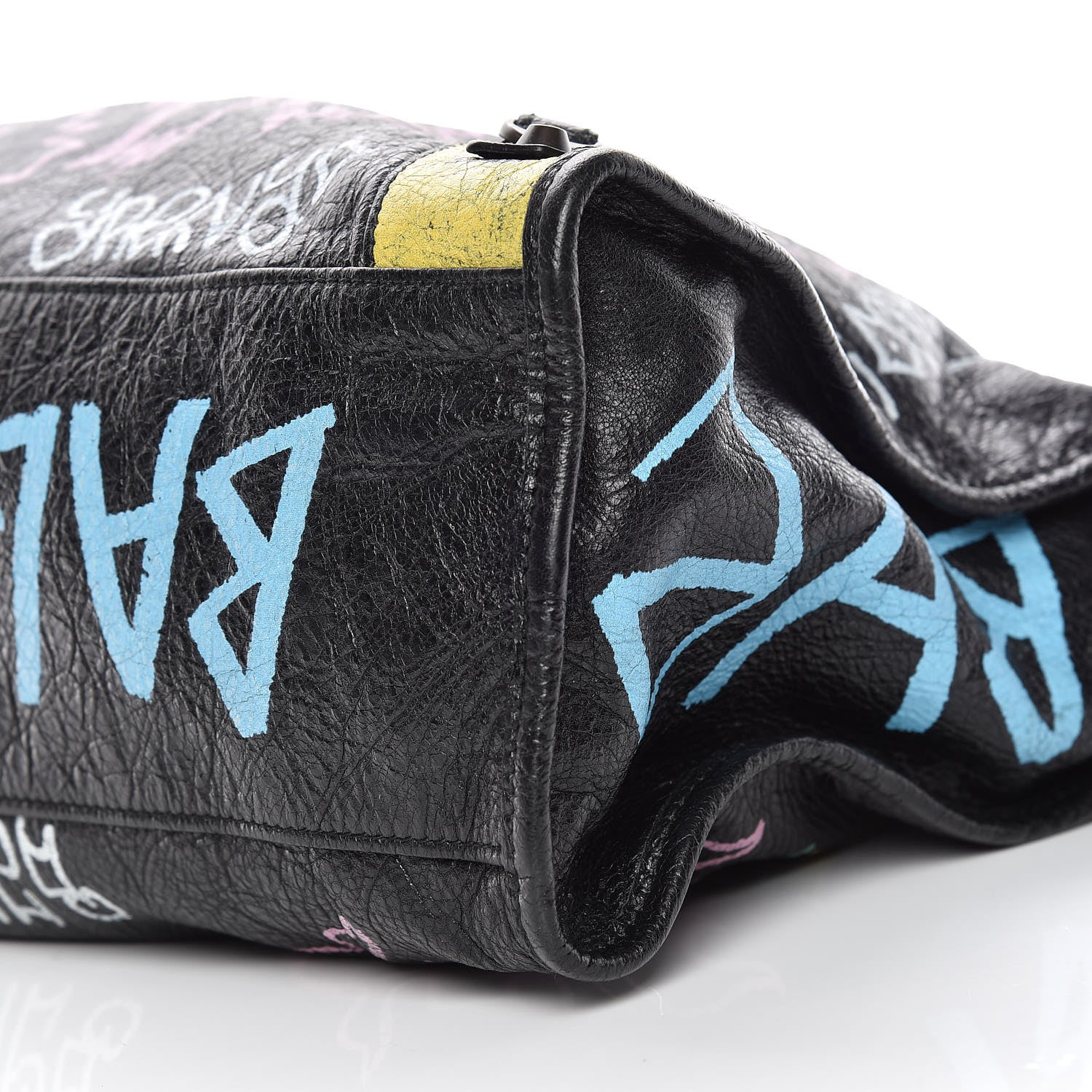 Balenciaga Agneau Graffiti All Over Classic Hardware City Black Multicolor 6 of 10
