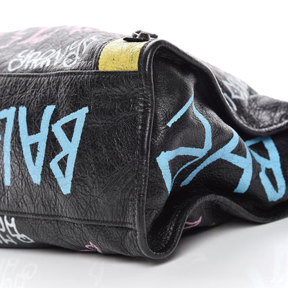 Balenciaga Agneau Graffiti All Over Classic Hardware City Black Multicolor 6 of 10