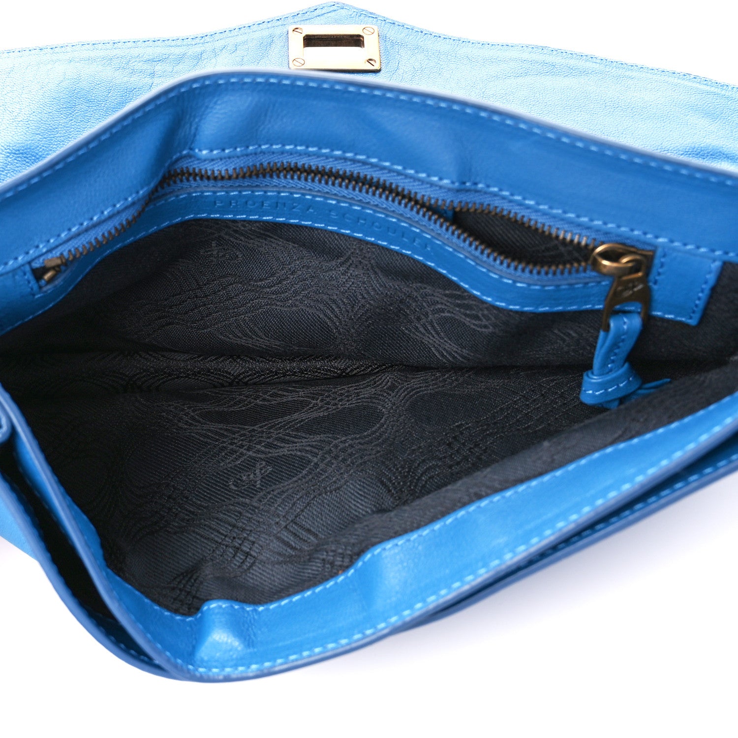 Proenza Schouler Lambskin PS1 Pochette Clutch Blue 5 of 14