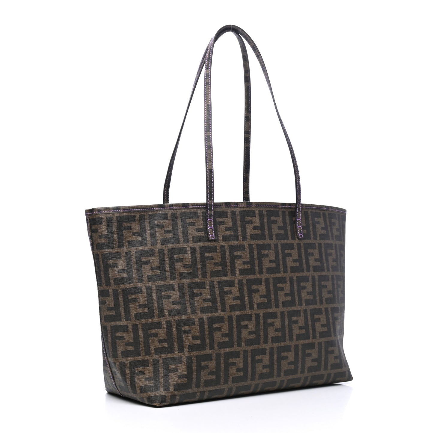 Zucca Spalmati Small Roll Tote Tobacco Viola