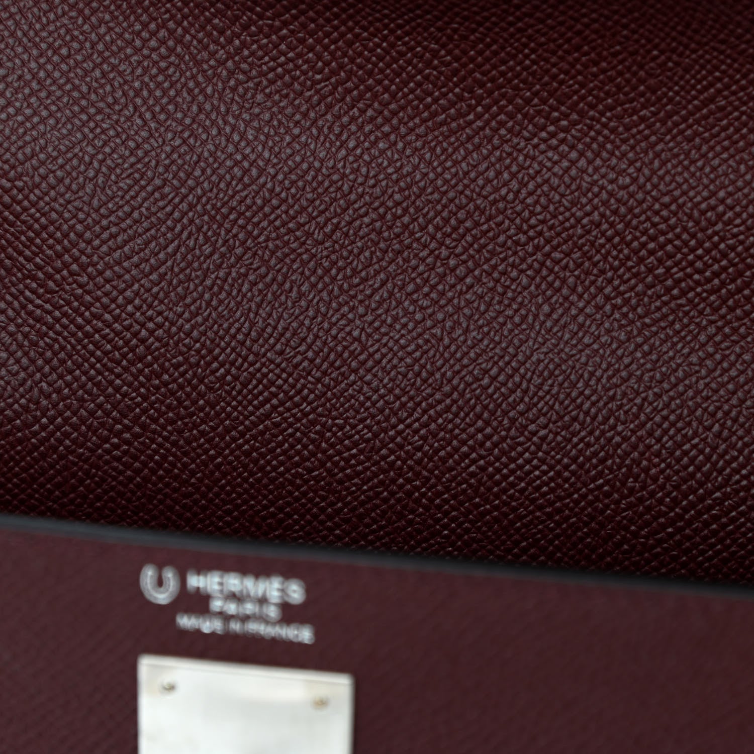 Hermes Epsom Horseshoe Kelly Sellier 32 Bordeaux 9 of 13