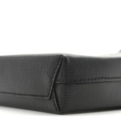 Balenciaga Squared Calfskin Logo Shopping Phone Holder Bag Black 9 of 9