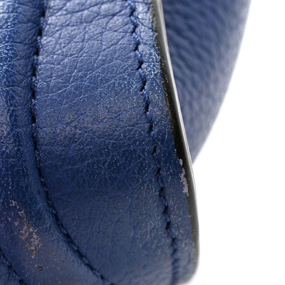 Celine Drummed Calfskin Nano Luggage Indigo 11 of 13