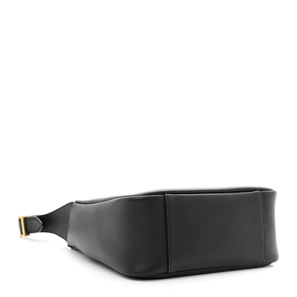 Saint Laurent Smooth Calfskin Small Le 5 A 7 Soft Hobo Black 4 of 9