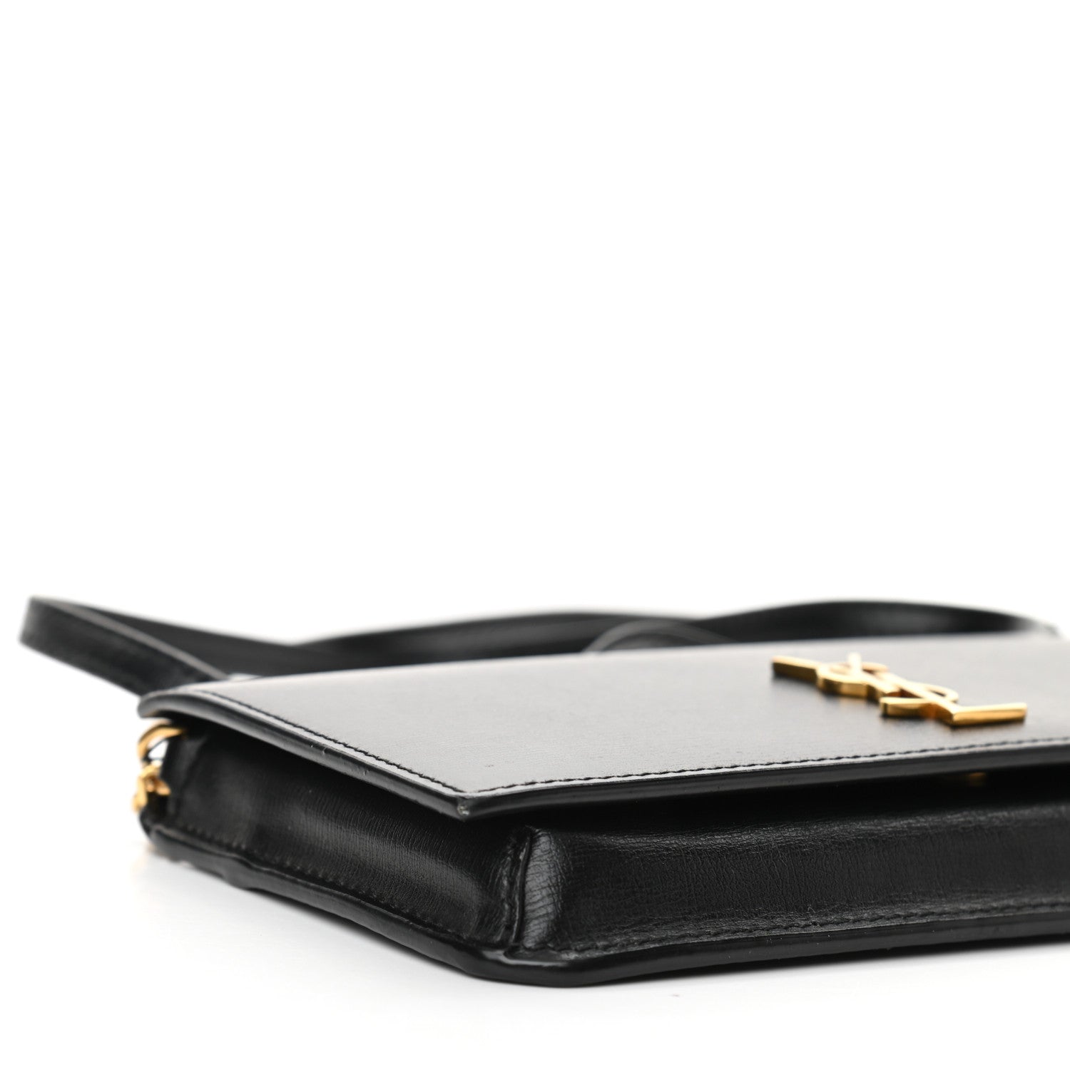 Saint Laurent Smooth Calfskin Monogram Phone Holder Crossbody Black 8 of 10